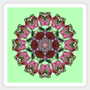 Carolinian Wildflowers Kaleidoscope Sticker